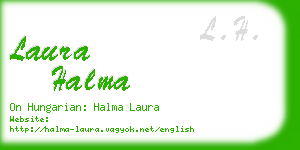 laura halma business card